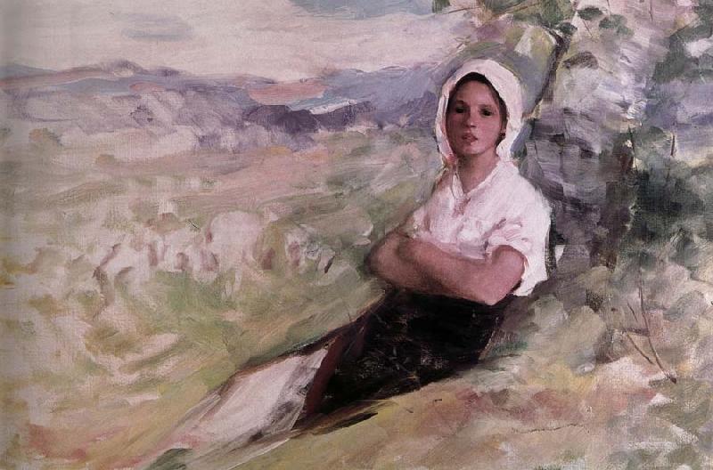 Nicolae Grigorescu Sepherdess oil painting image